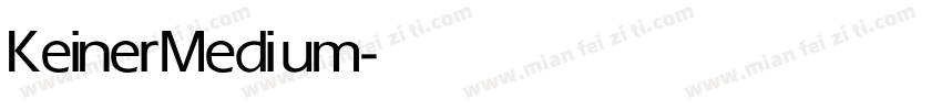 Keiner Medium字体转换